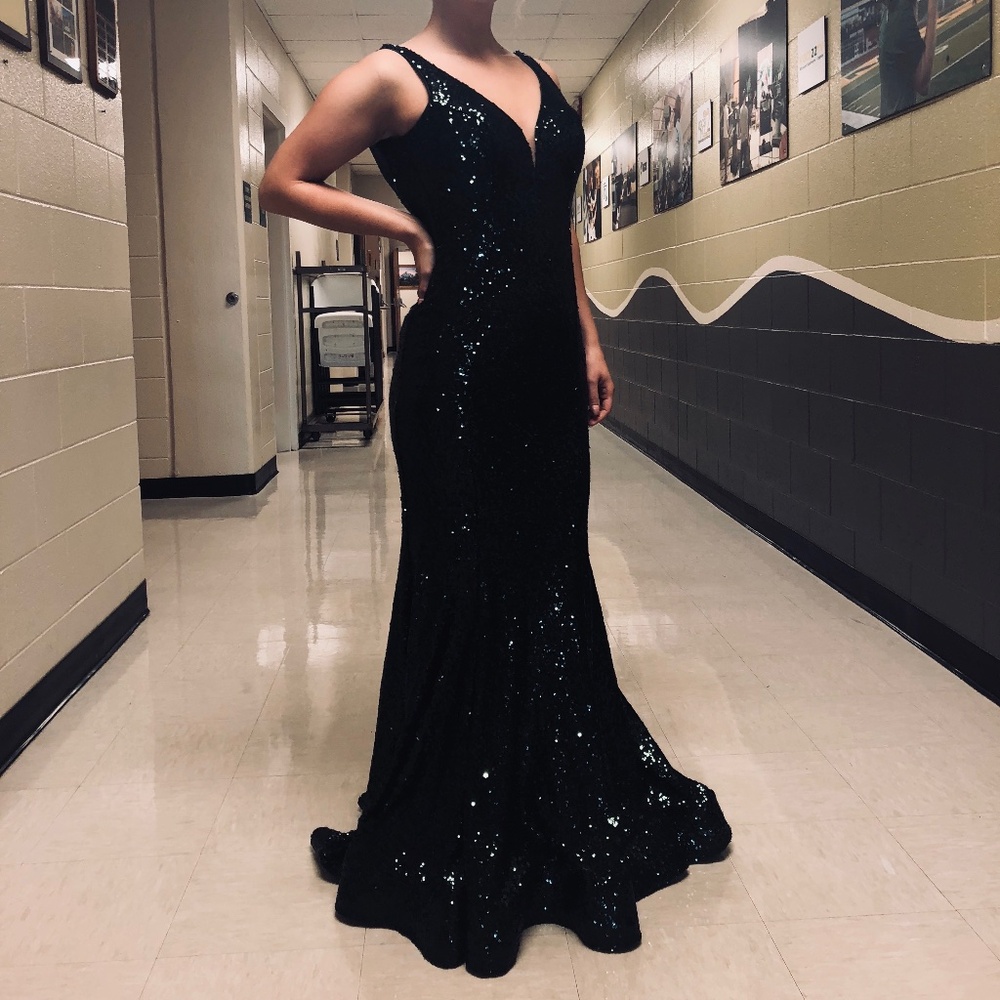 Green Sequin Formal